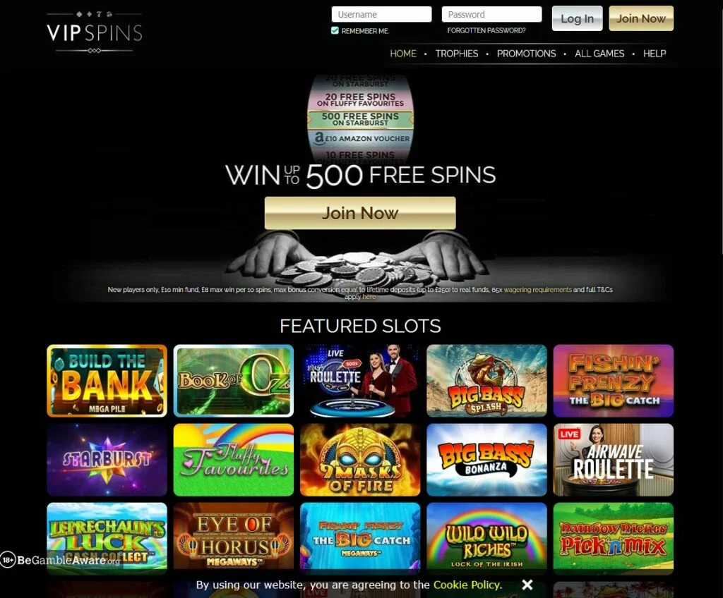 VIP Spins Casino Review