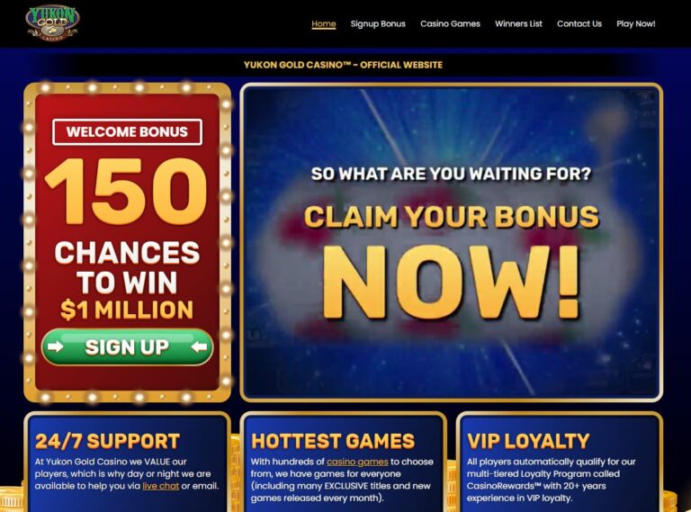 Yukon Gold Casino Banner Image