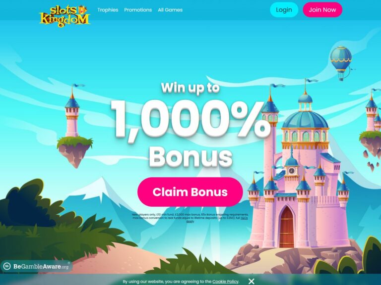 Slots Kingdom Website Screenshot