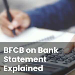 BFCB Bank Statement